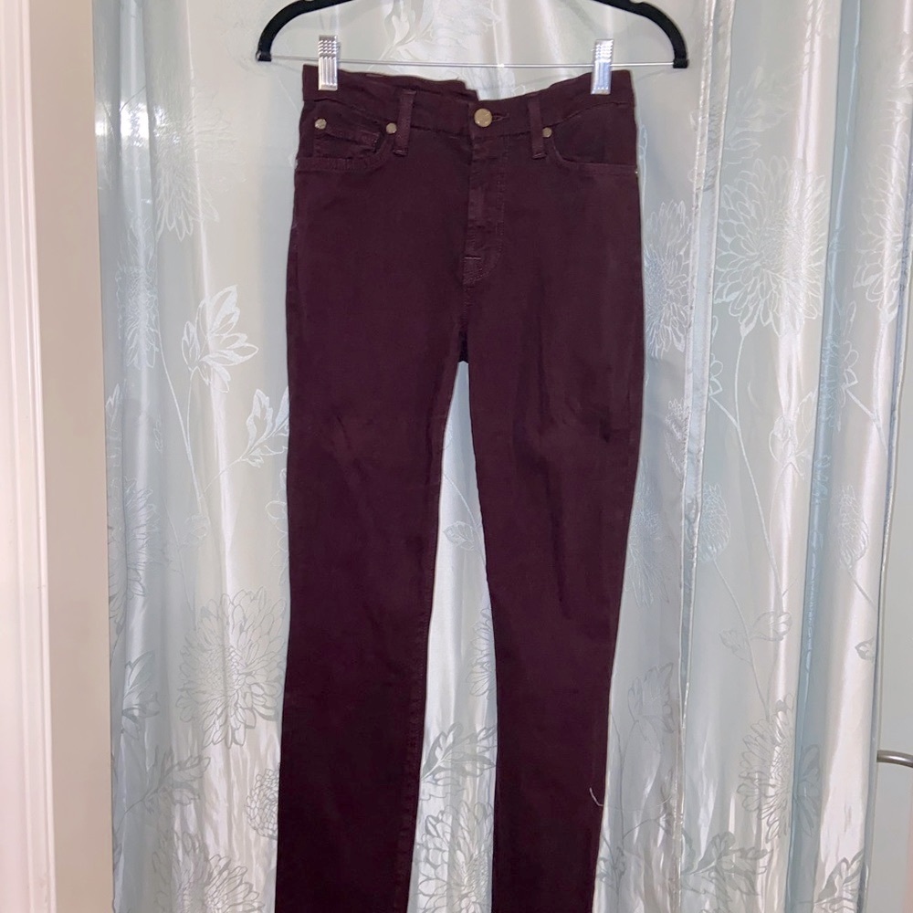 7 For All Mankind skinny Jeans eggplant color